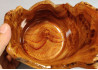 Wooden Bowl Hand Carved / Elm Burl Wood